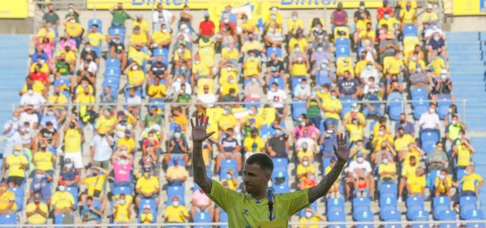 Jonathan Viera quiere reencontrarse en su casa con Las Palmas. EFE