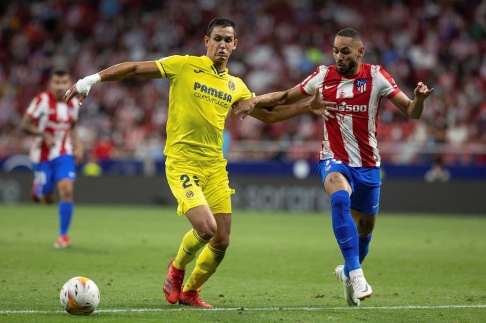 Cunha debutó con la camiseta del Atlético ante el Villarreal. EFE