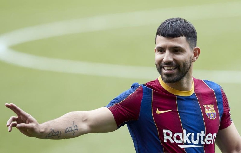 Aguero hasn't played a single minute for Barça yet. EFE