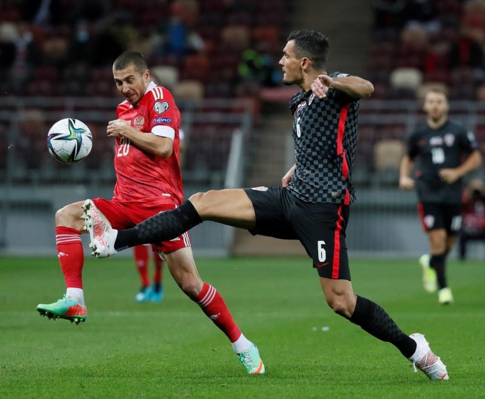 El partido ante Croacia fue el primero de Karpin al frente de la Selección Rusa. EFE