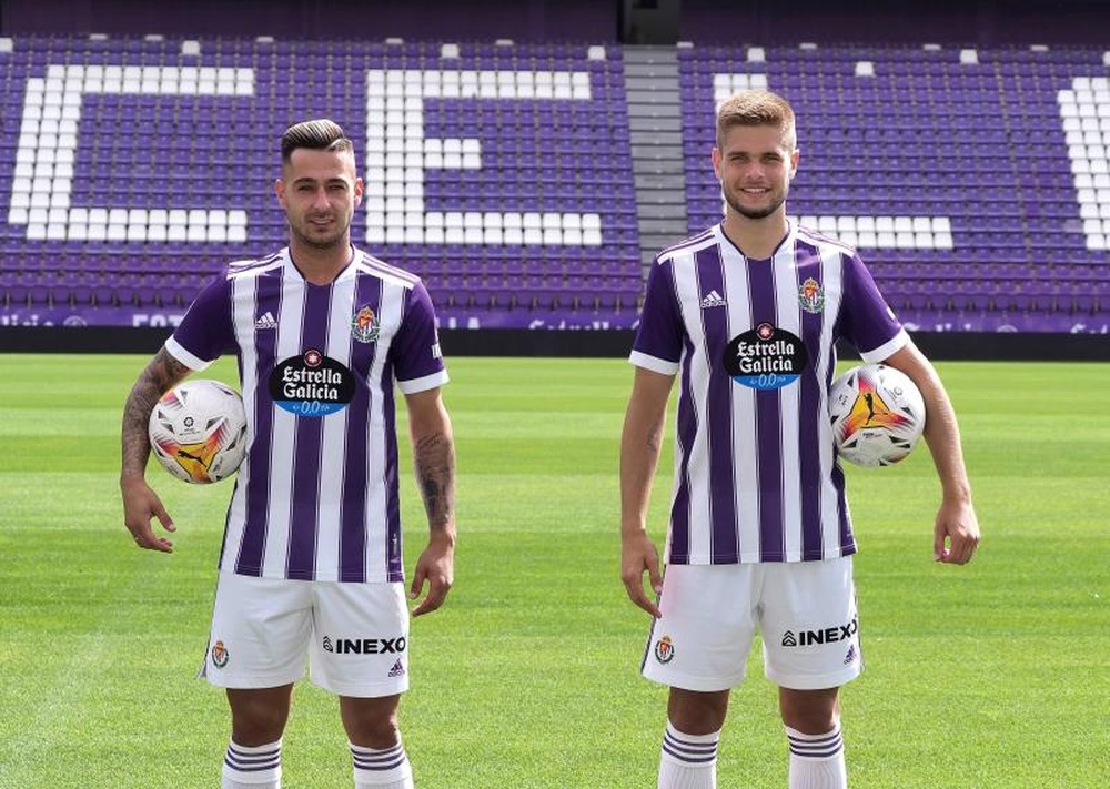 Sergio León reconoció sentirse feliz en el Valladolid. EFE