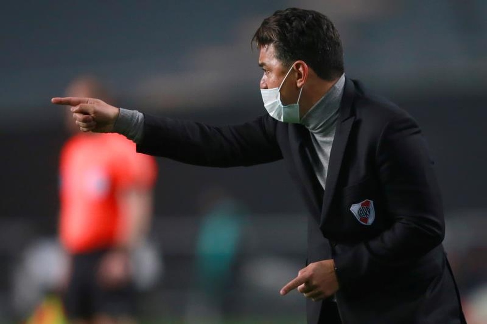 Gallardo se rindió a un Julián Álvarez con buena cabeza. EFE