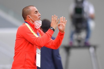 Fabio Cannavaro en tant que coach de Guangzhou FC. EPA
