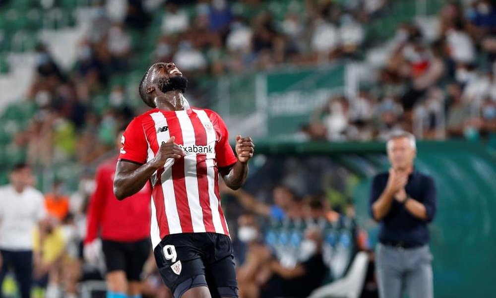 Iñaki Williams se atiborra en la Tardebuena del fútbol. EFE