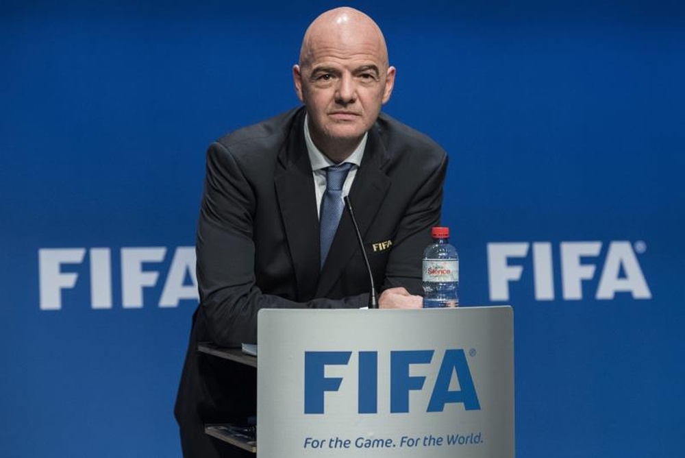 Gianni Infantino hizo una defensa del Mundial cada dos años. EFE