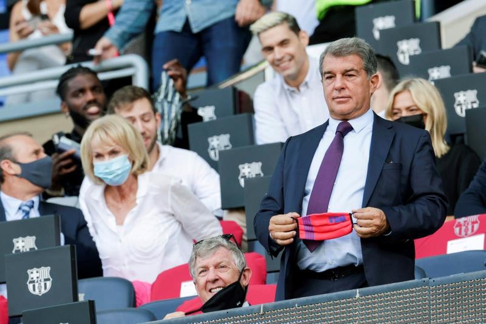 Laporta habló sobre la situación del Barça. EFE