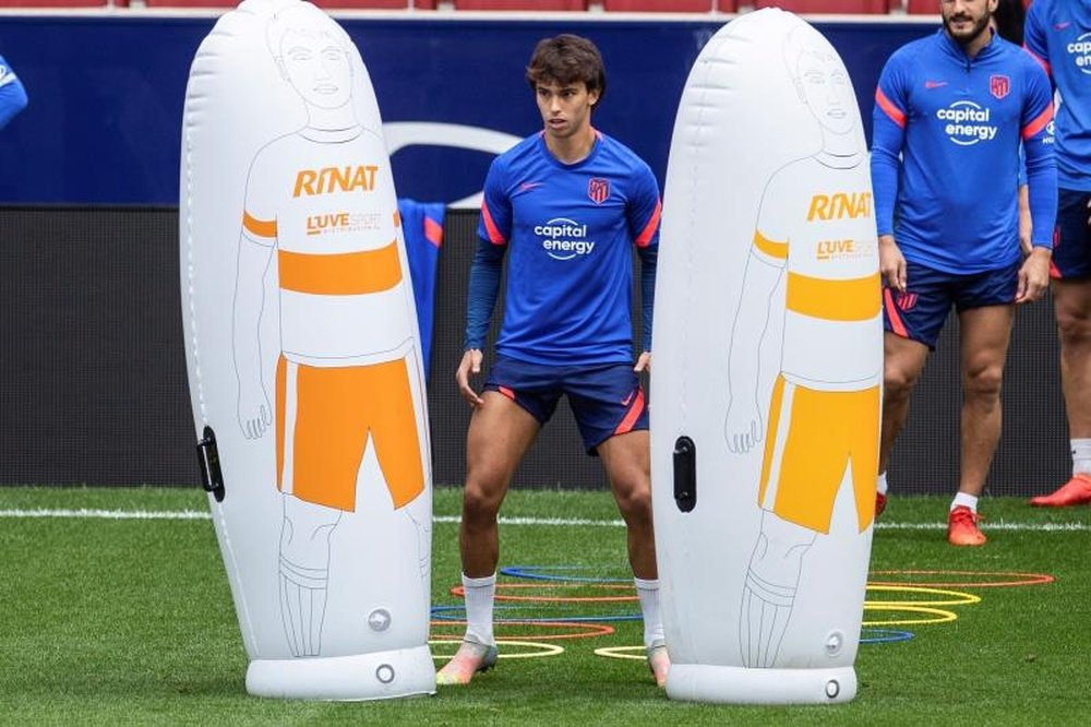 El delantero portugués del Atlético de Madrid, Joao Félix. EFE