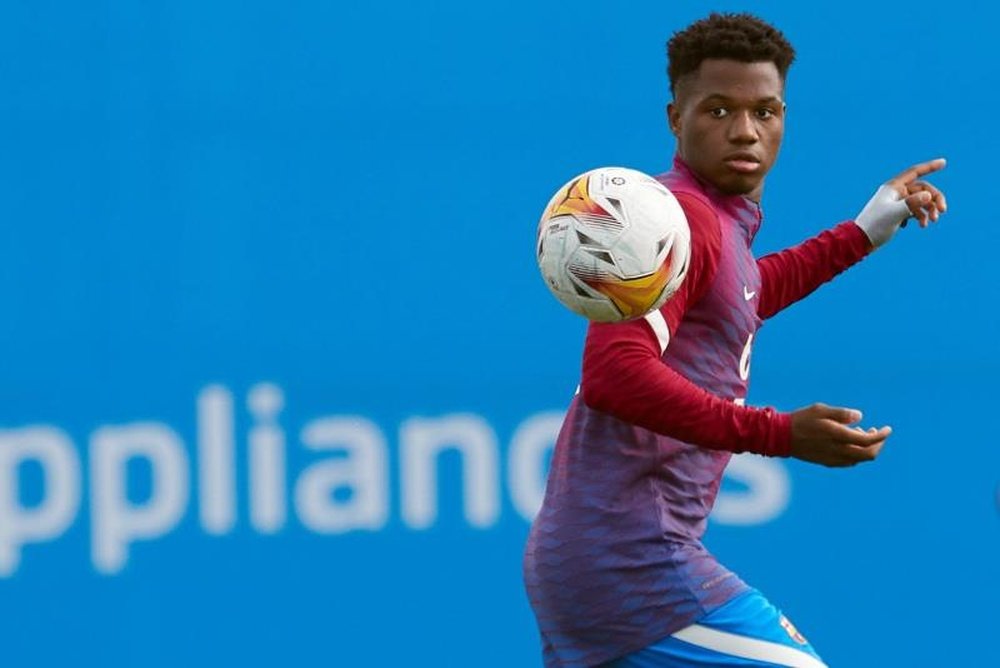 Ansu Fati, de plus en plus proche d'une prolongation. EFE