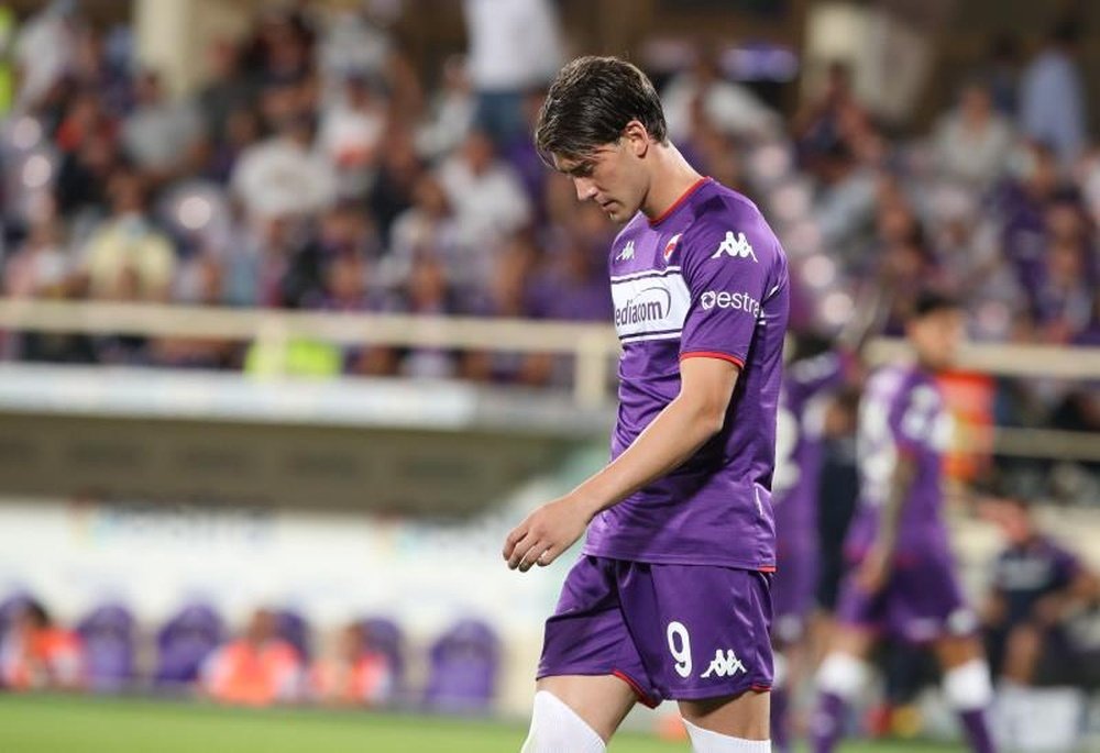 Dusan Vlahovic ne prolongera pas avec la Fiorentina. EFE