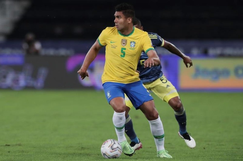 O Brasil também perde Casemiro para os amistosos. EFE/Andre Coelho