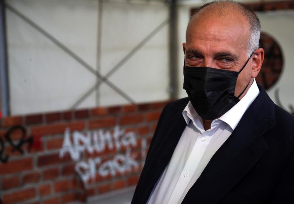 Tebas volvió a criticar el modelo de la Superliga. EFE