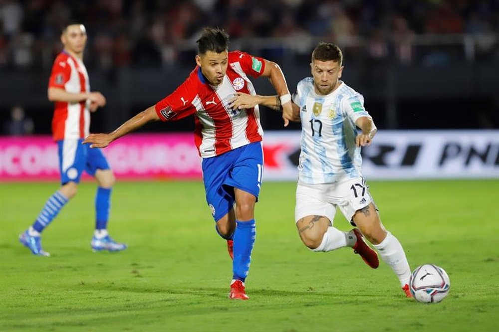 L'Albiceleste a fait match nul et vierge contre le Paraguay. EFE