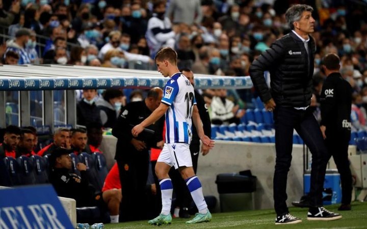 A Real Sociedad perde Aihen Muñoz por sanção disciplinar na visita ao Atlético