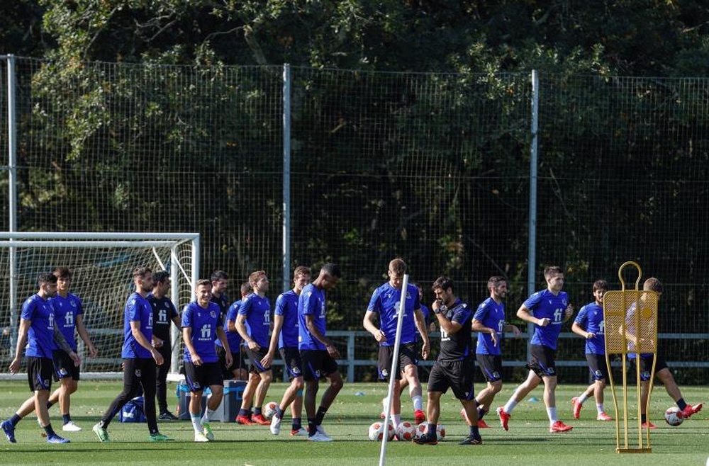 La Real Sociedad, con buenas noticias en el regreso al trabajo. EFE