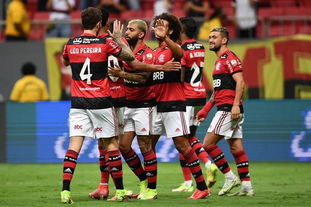 Fotografía de archivo de los jugadores de Flamengo. EFE