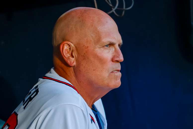 El piloto de los Bravos de Atlanta, Brian Snitker, en una fotografía de archivo. EFE/EPA/ERIK S. LESSER