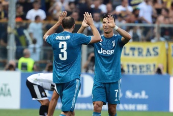 Chiellini falou sobre o vestiário da Juventus. AFP