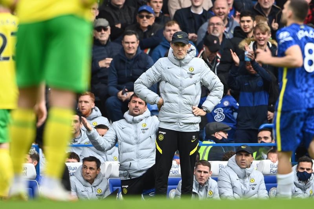 Tuchel habló sobre las posibles lesiones de Chilwell y Kanté. EFE