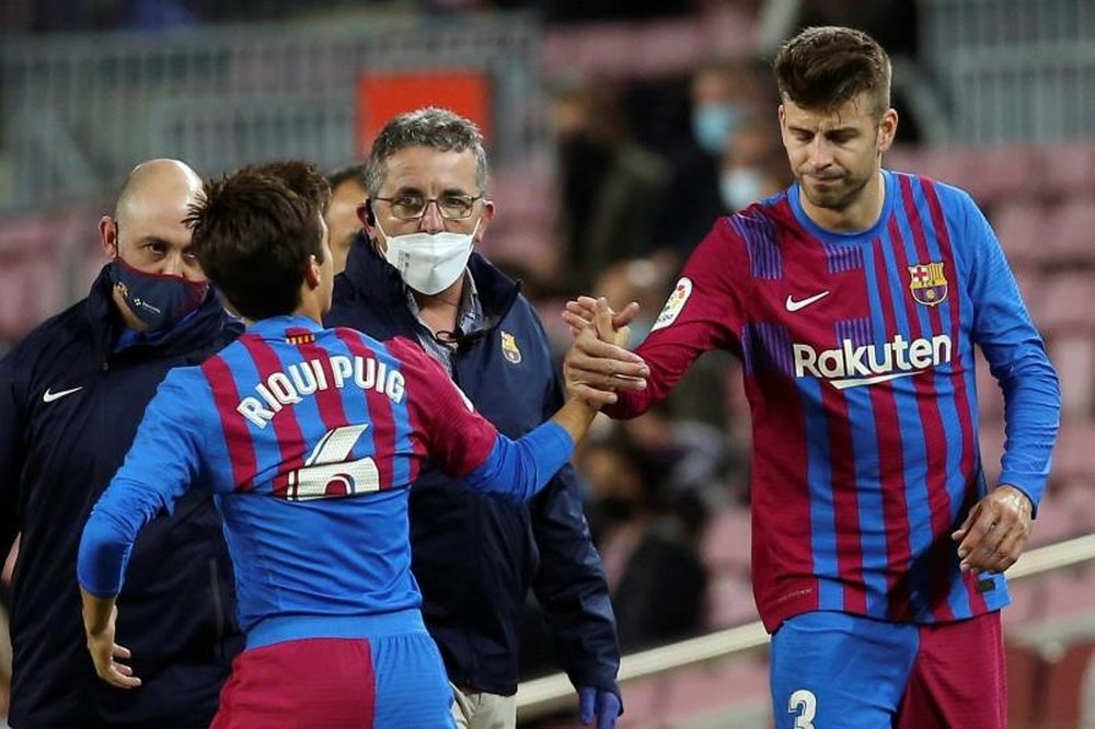 Riqui Puig se alegró de volver a tener minutos. EFE