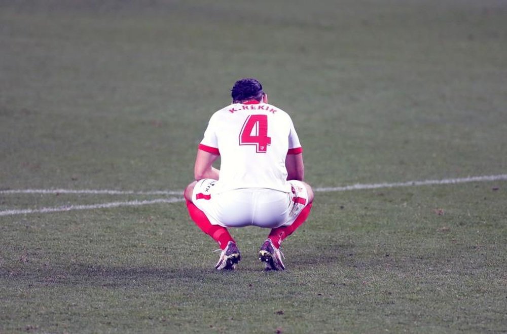 El jugador del Sevilla CF Rekik, en una imagen de archivo. EFE/Alberto Estévez