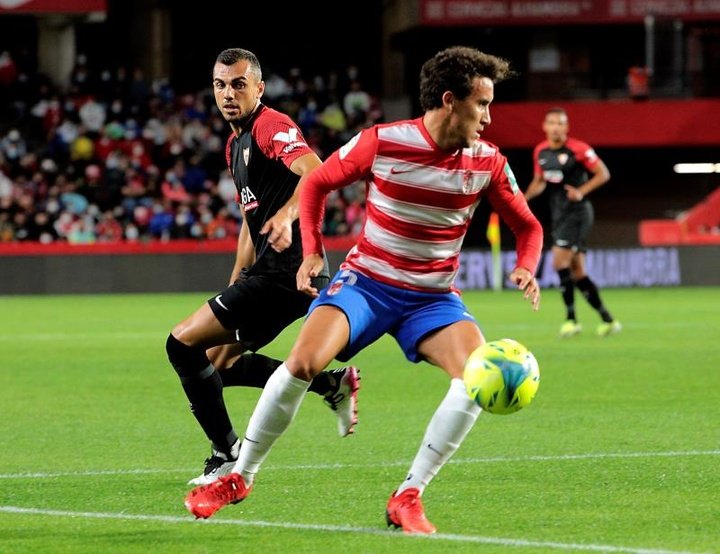 El centrocampista del Granada Luis Milla, al que pretende el Sevilla FC. EFE/Pepe Torres