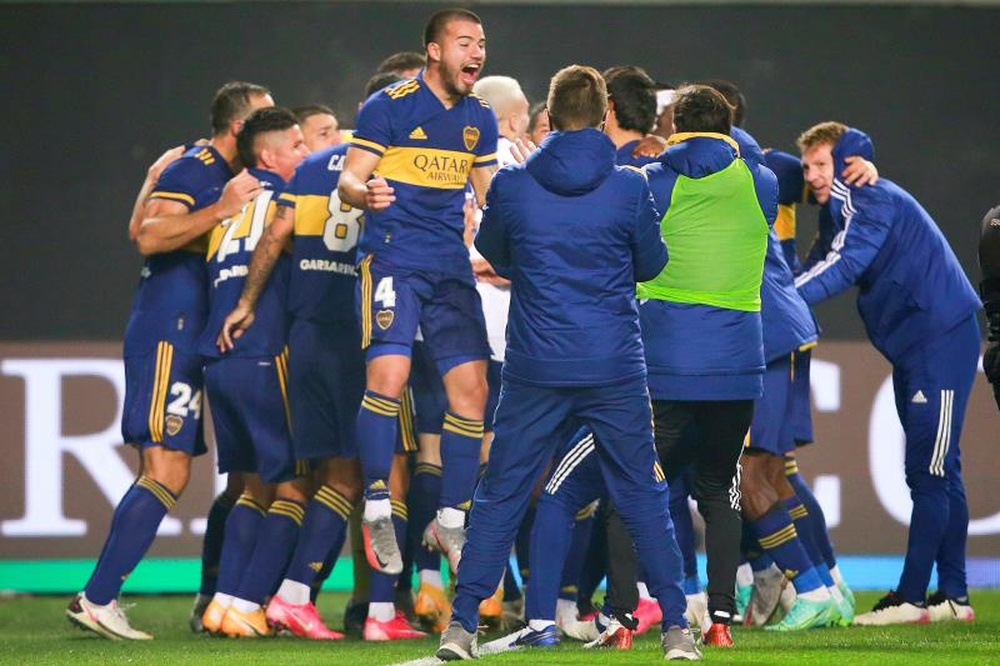 Boca venció por 1-0 ante Argentinos Juniors. EFE