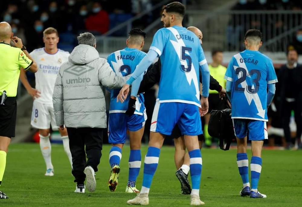 Falcao es duda para esta jornada. EFE/Archivo