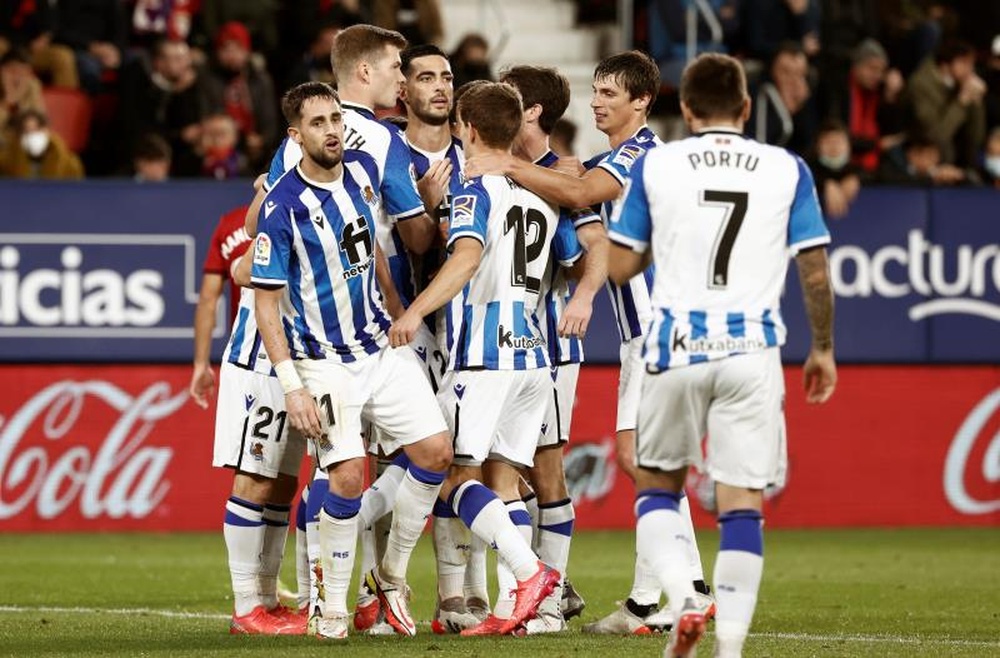 La Real ganó en el Sadar. EFE