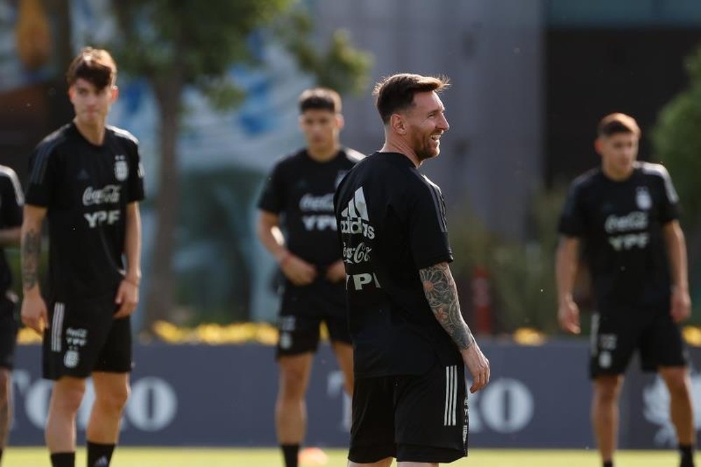 Leo Messi no entró en la convocatoria de Argentina. EFE