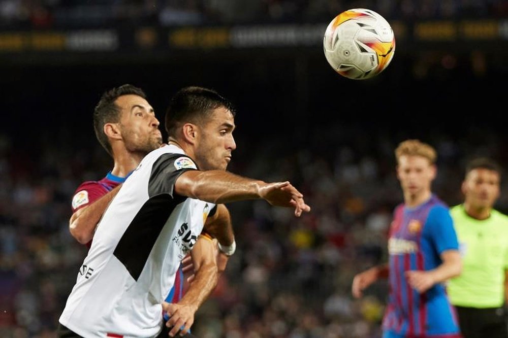 El delantero uruguayo del Valencia, Maxi Gómez. EFE