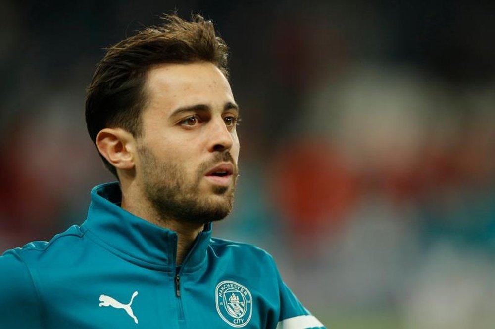 Bernardo Silva marcó en la victoria frente al Aston Villa. EFE