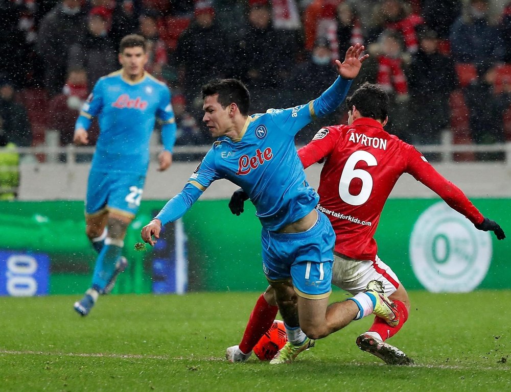Spartak bate o Napoli e embola o Grupo C da Europa League. AFP