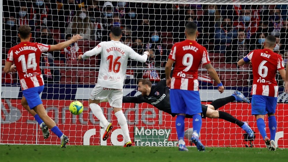 Oblak a déploré le manque de chance de son équipe face au Real Madrid. EFE