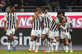 Deulofeu marcó un doblete en la goleada del Udinese. EFE