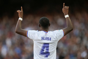 Alaba scored in the last 'El Clasico'. EFE