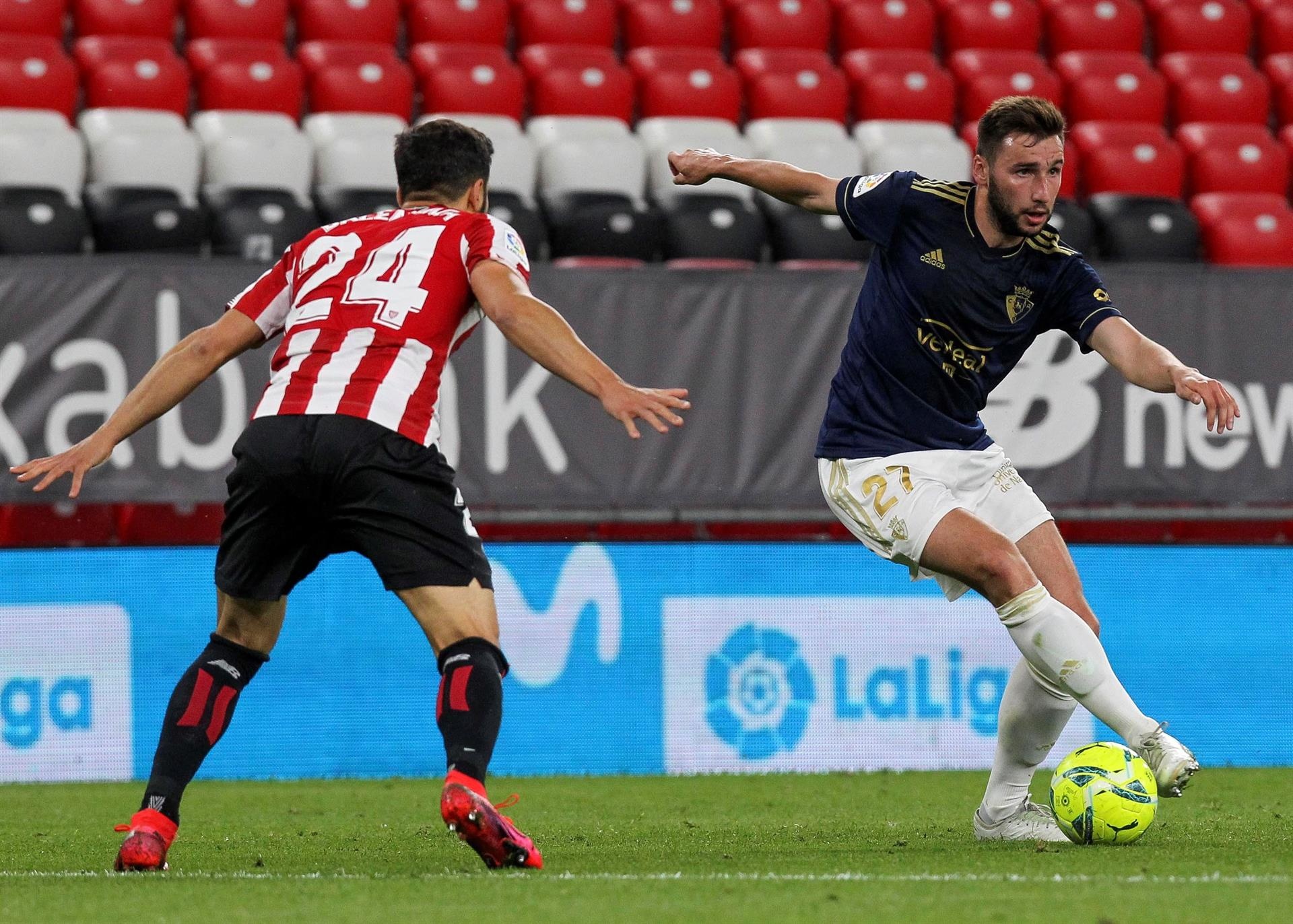 Rubén Uría valoró la fuerza del grupo del Athletic. EFE