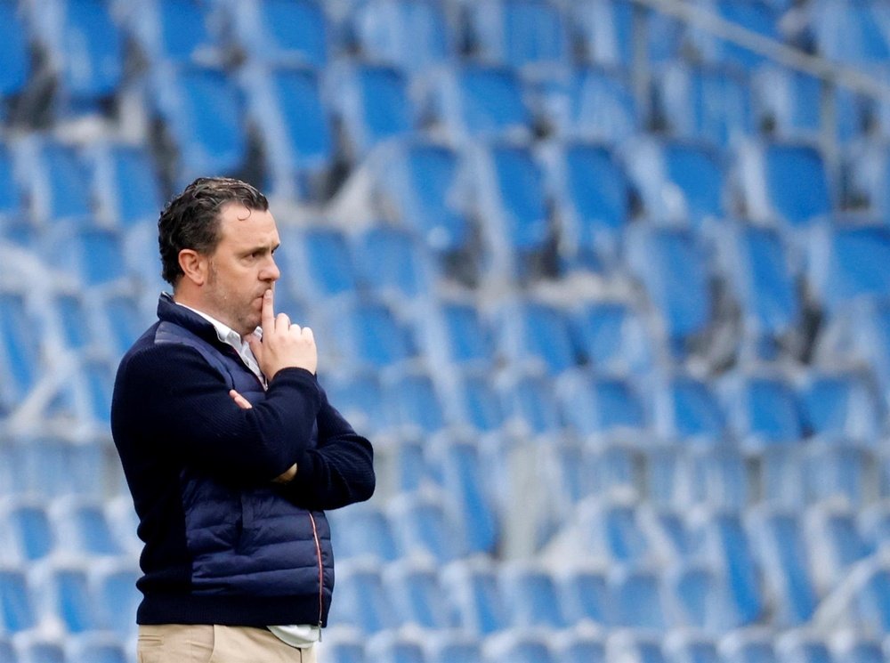 Sergio logró su primera victoria liguera al frente del Cádiz. EFE/Archivo