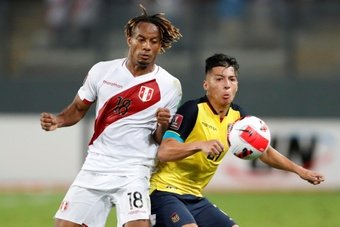 Perú y Ecuador empataron a uno en el Nacional de Lima. EFE