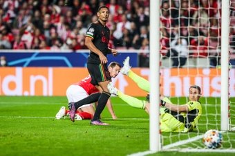 Benfica empatou com o Ajax em 2 a 2. EFE/EPA/JOSE SENA GOULAO