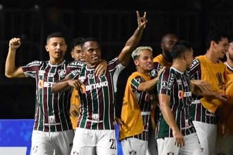 Fluminense celebra un gol, este 1 de marzo de 2022. EFE