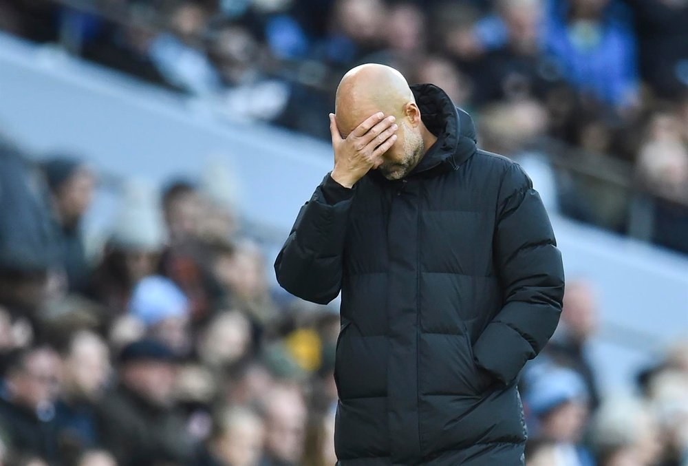 Guardiola clama pela Ucrânia.EFE