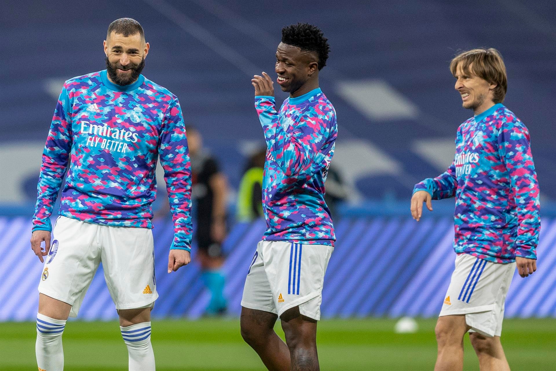 Le groupe du Real Madrid avec Toni Kroos. efe