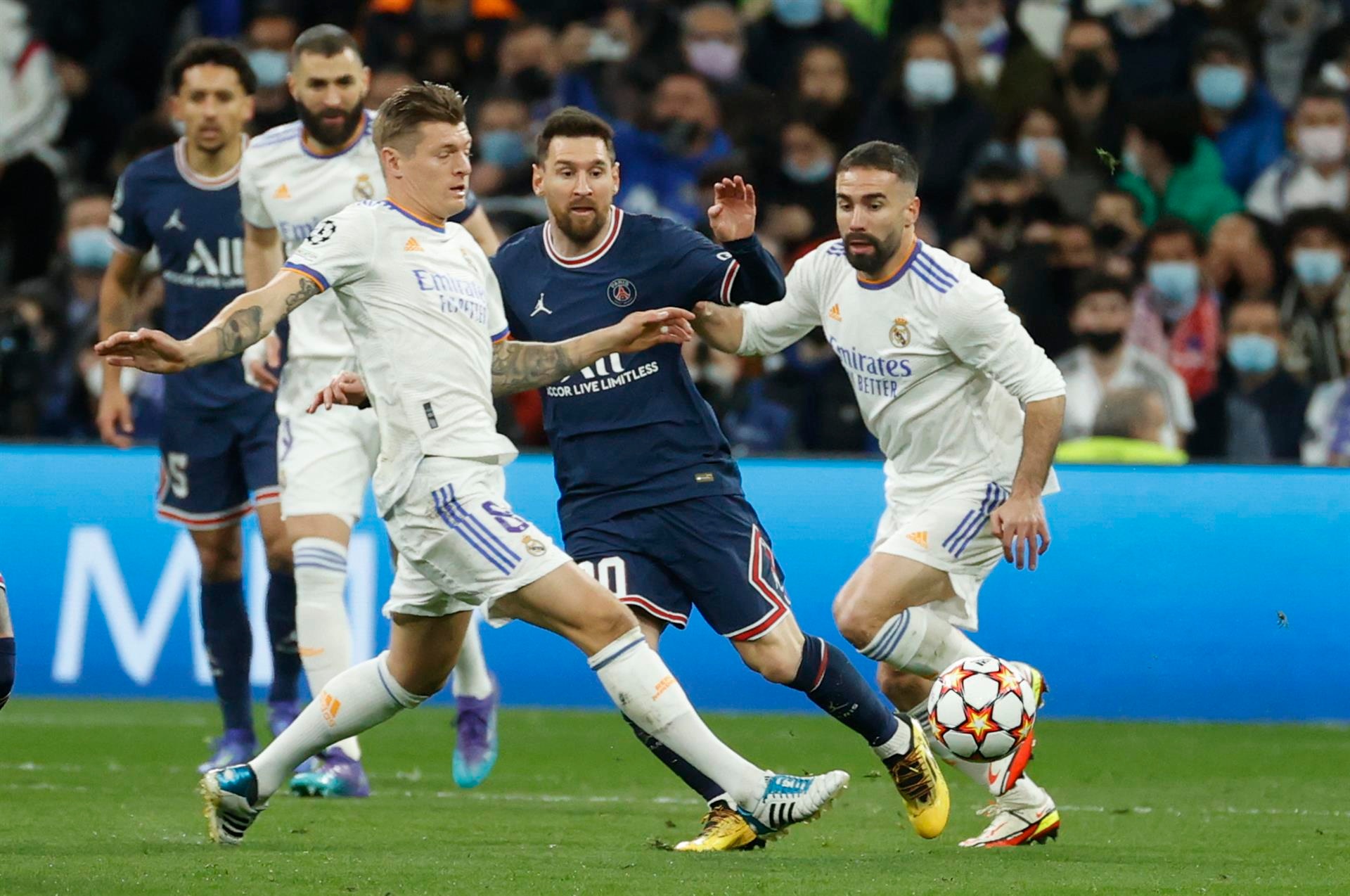Real Madrid against French teams at home. EFE