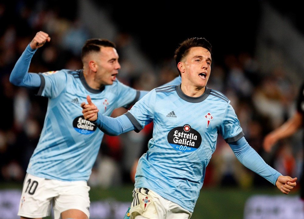 El delantero argentino del Celta, Franco Cervi, en una imagen de archivo. EFE