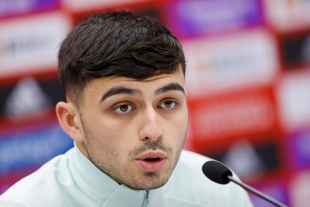 Pedri spoke about the controversy during Barcelona's defeat to Inter. EFE