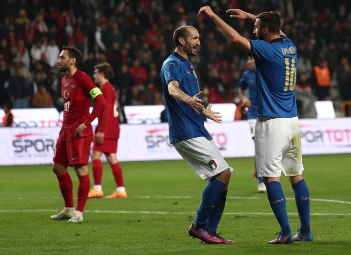 Itália e uma vitória de consolação contra a Turquia