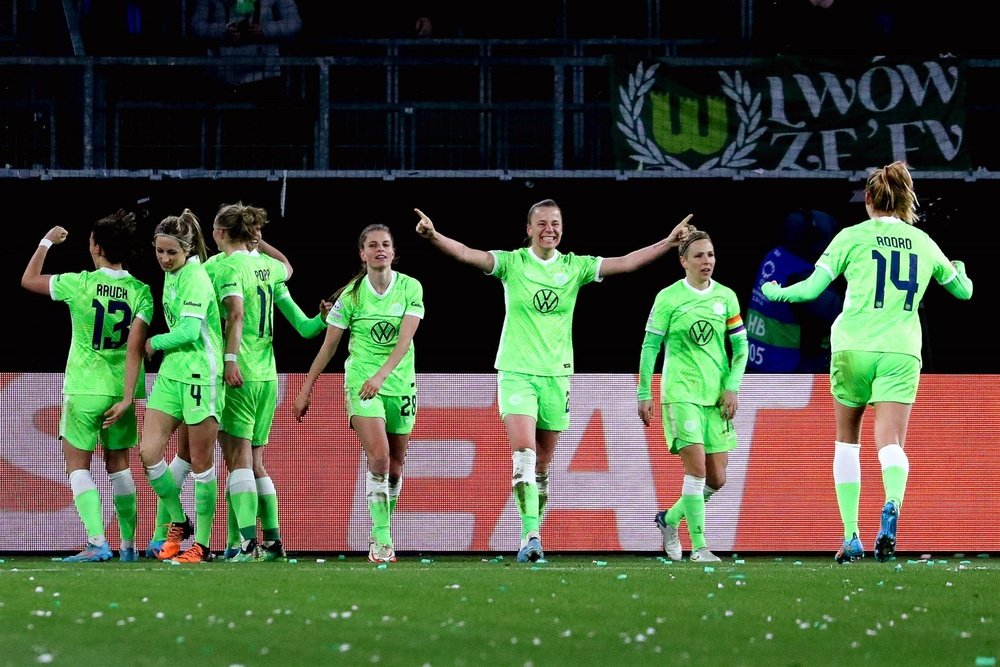 Roord marcó el primer gol del Wolfsburgo. EFE