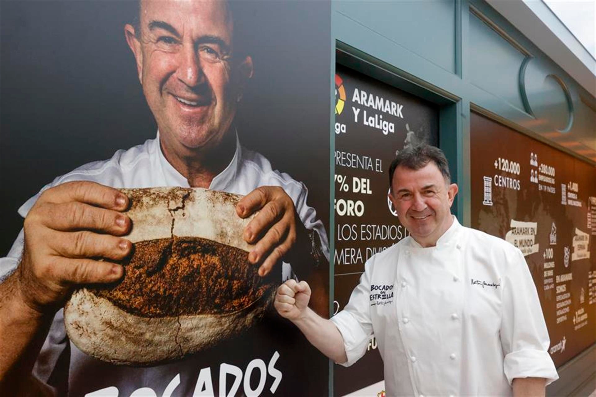El chef piensa llevar su comida a otros tantos estadios españoles. EFE