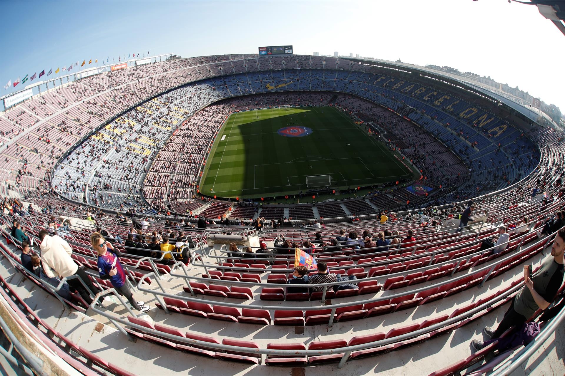 Barca-Eintracht, declared high risk. EFE
