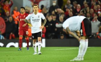 El Liverpool eliminó al Benfica. AFP
